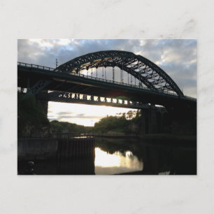 Cartão postal da ponte de Wearmouth em Sunderland