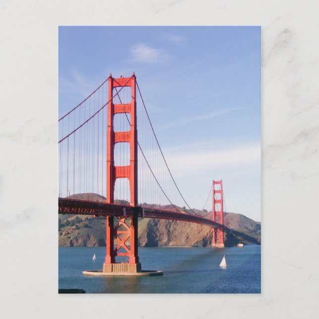 Cartão postal da Ponte Golden Gate (Frente)