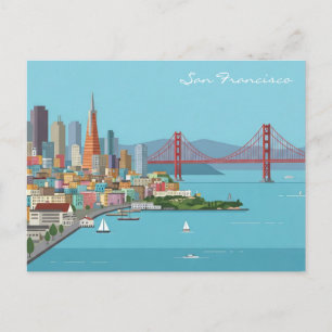 cartão postal da ponte Golden Gate de São Francisc