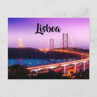 Cartão postal da ponte Lisboa