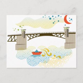 Cartão postal da ponte Morrison Portland