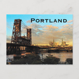 Cartão postal da ponte Portland