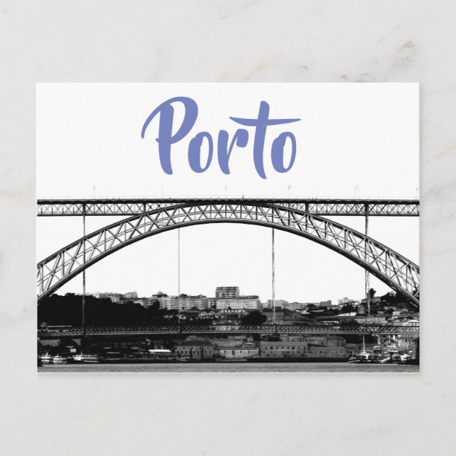 Cartão postal da ponte Porto (Frente)