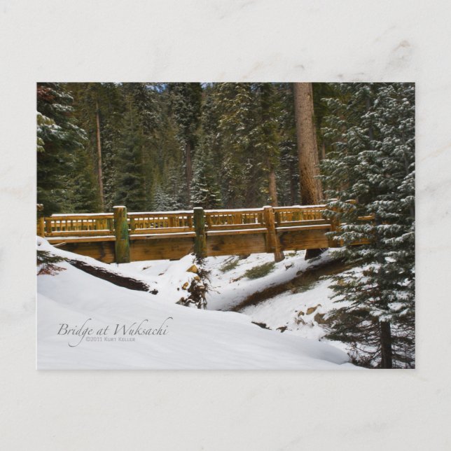 Cartão postal da Ponte Wuksachi (Frente)