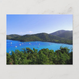 Cartão postal da Praia da Baía de Maho, St. John,