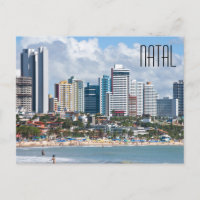 Cartão Postal da Praia da Cidade de Natal Brasil