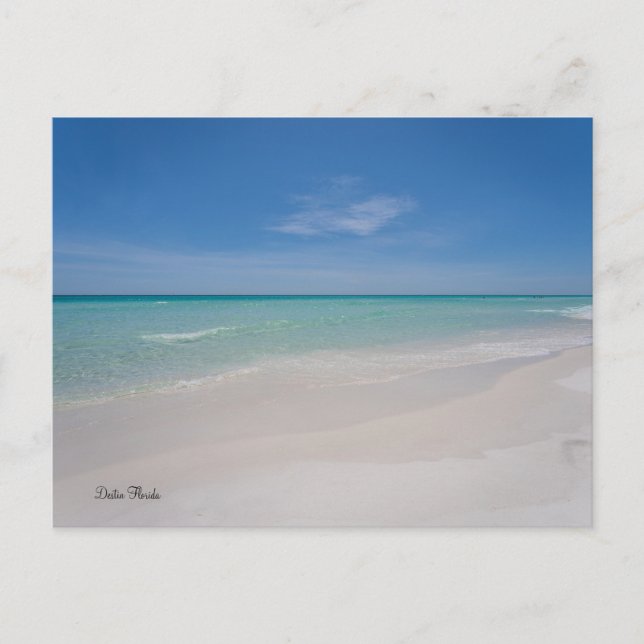 Cartão Postal da Praia de Destin Flórida (Frente)