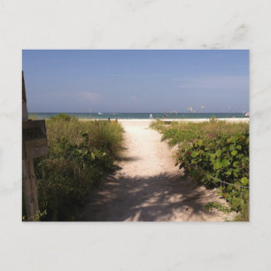 Cartão Postal da Praia de Lido Florida