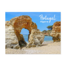 Cartão postal da praia do Algarve Portugal
