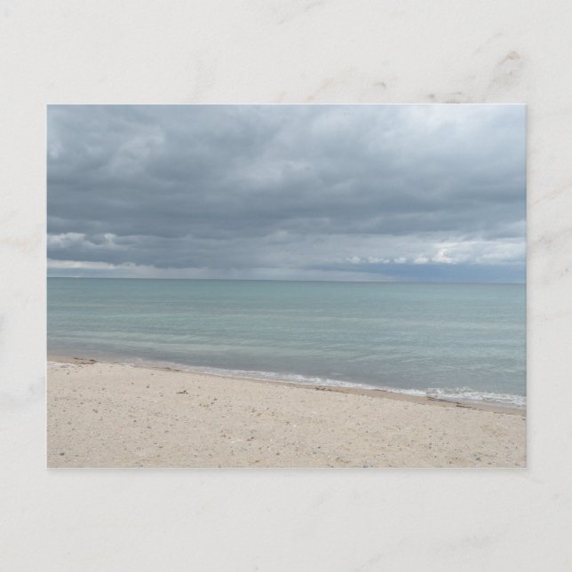 Cartão postal da praia do lago (Frente)