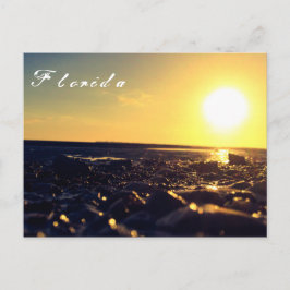 Cartão postal da praia do Sudoeste da Flórida