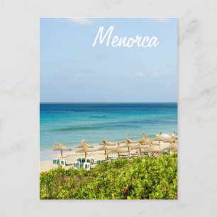 Cartão postal da praia Menorca Santo Tomas