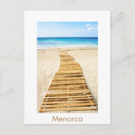 Cartão postal da praia Menorca Santo Tomas