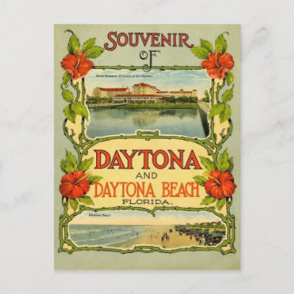 Cartão postal da praia Vintage Daytona