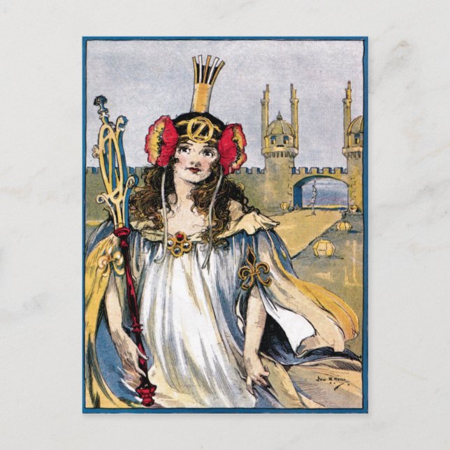 Cartão postal da princesa perdida de Oz (Frente)