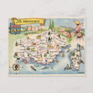 Cartão postal da Provença França
