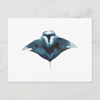 Cartão Postal da Raia Manta Oceânica