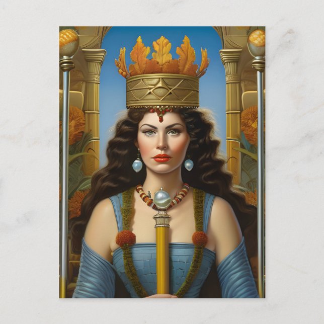 Cartão postal da Rainha do outono (Frente)