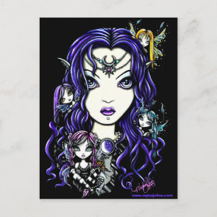 Cartão postal da Rainha Fae Dark Faery Goddese