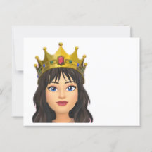 Cartão postal da Rainha vazio