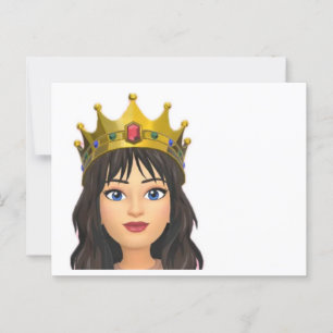 Cartão postal da Rainha vazio