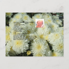 Cartão Postal da Receita de Bolinhos com Gotículas