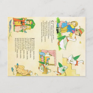 cartão postal da rima infantil Lavender Blue
