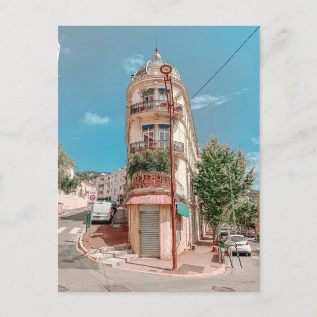 Cartão postal da Riviera Francesa em Cannes França (Frente)