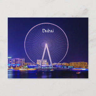 Cartão postal da roda-gigante de Dubai