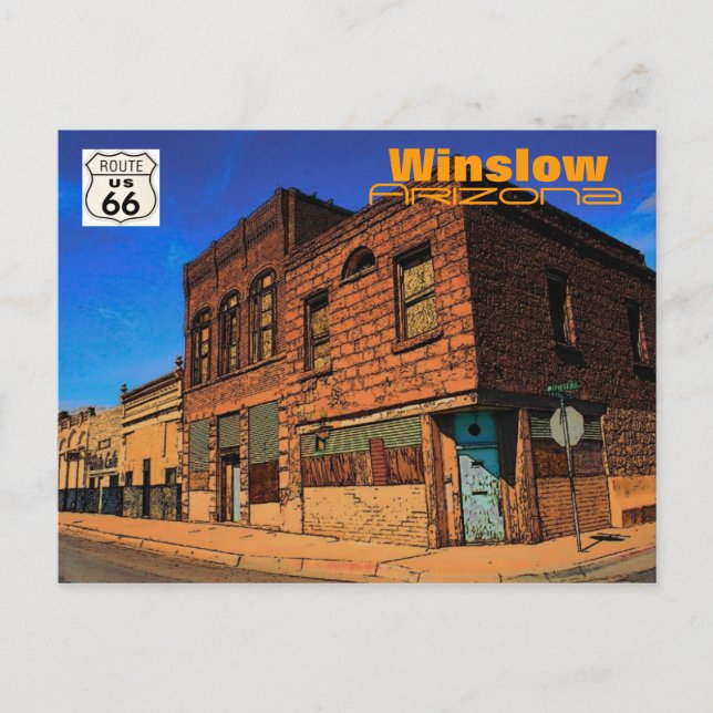 Cartão postal da rota 66 (AZ) (Frente)