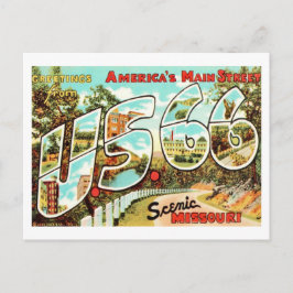 Cartão postal da rota 66 do Missouri