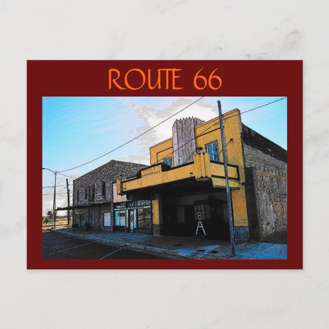 Cartão postal da Rota 66 (McLean) (Frente)