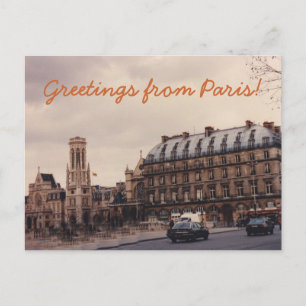 Cartão postal da rua Paris