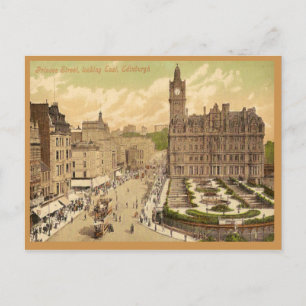 Cartão postal da rua Princes, Edimburgo