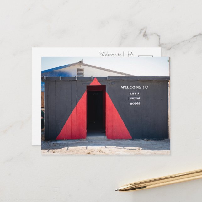 Cartão Postal da Sala de Espera da Vida (Frente/Verso In Situ)