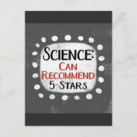 Cartão postal da Science Review 5 Stars