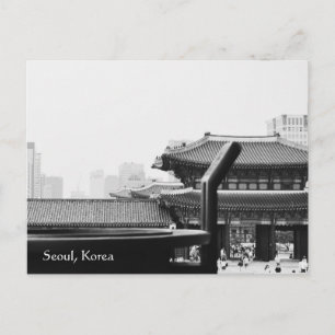cartão postal da seoul korea