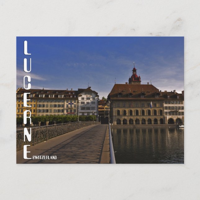 Cartão postal da Suiça de Lucerne (Frente)