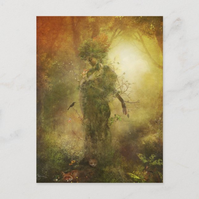 Cartão postal da Terra Mãe (Frente)