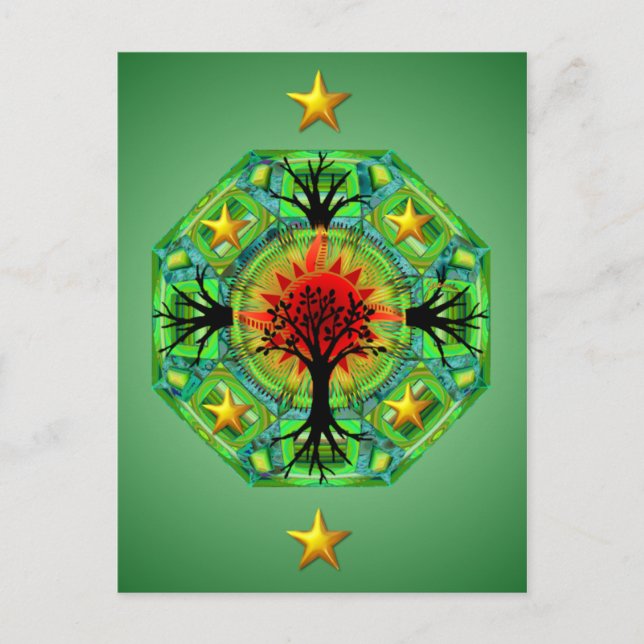 Cartão postal da Terra Mãe (Frente)