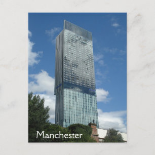 Cartão postal da Torre Beetham de Manchester