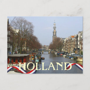 Cartão postal da Torre de Amsterdã