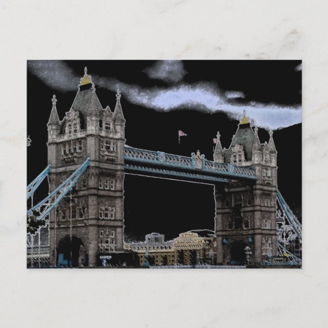 Cartão postal da Torre de Londres (Frente)