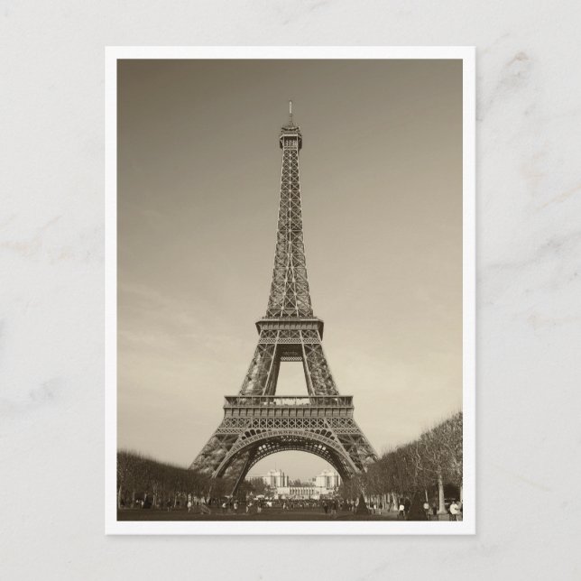 Cartão postal da torre Eiffel (Frente)