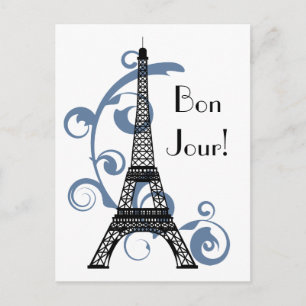 Cartão postal da torre Eiffel