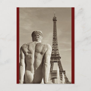 Cartão postal da torre Eiffel