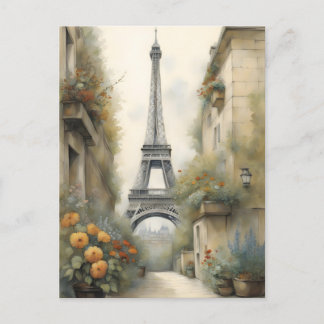 Cartão postal da torre Eiffel