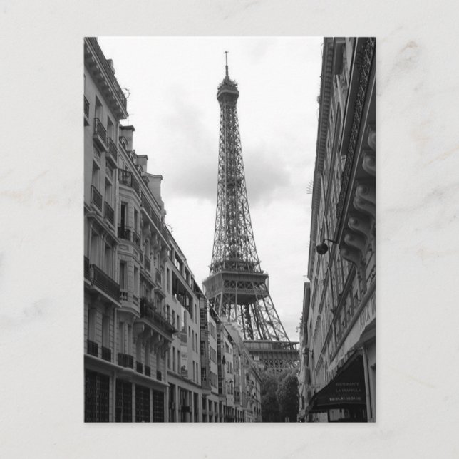 Cartão postal da torre Eiffel (Frente)