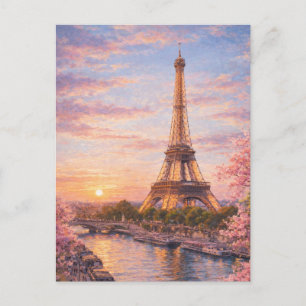 Cartão Postal da Torre Eiffel de Paris