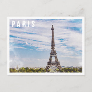 Cartão postal da Torre Eiffel Paris